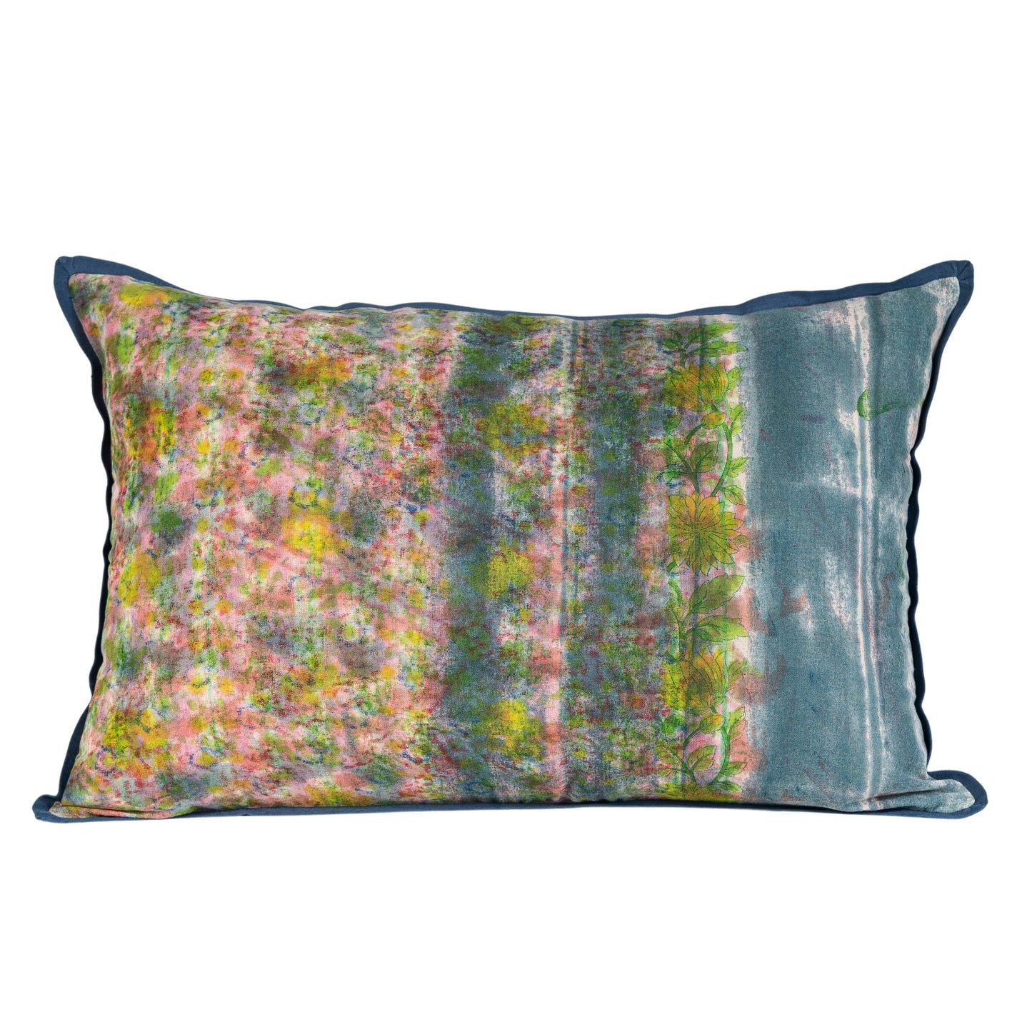 Cushion Cover - Blue Flora 2 / Blue Iris 60 x 40 Limited Edition of 3