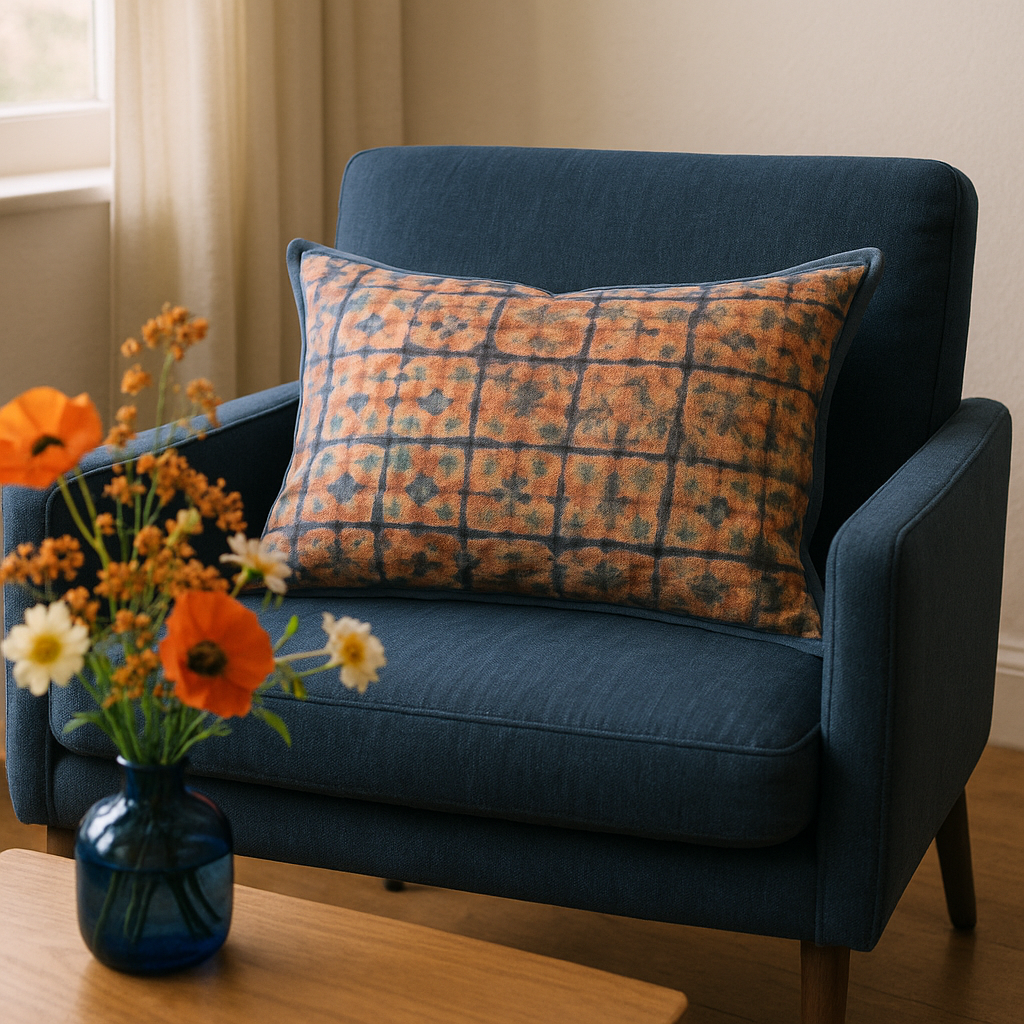 Blue Iris 60 x 40 cm Cushion Cover BI 132
