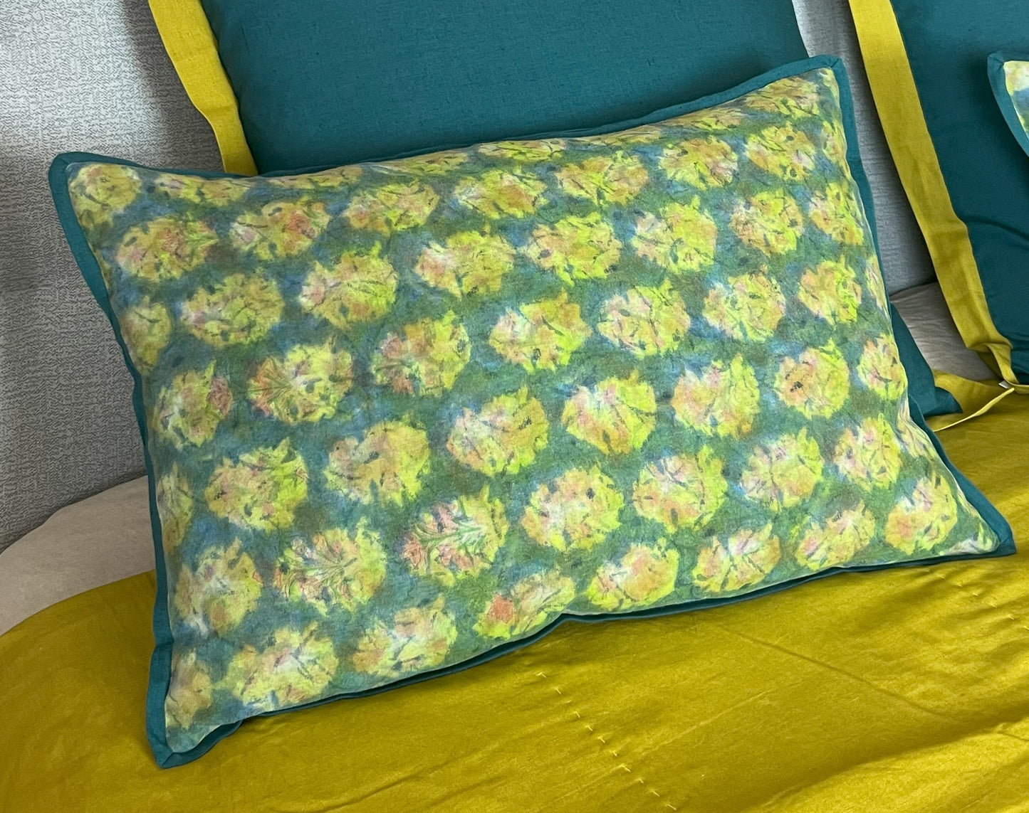 Euro Pillow Cover - 60 x 60cm Jasper and Citrine