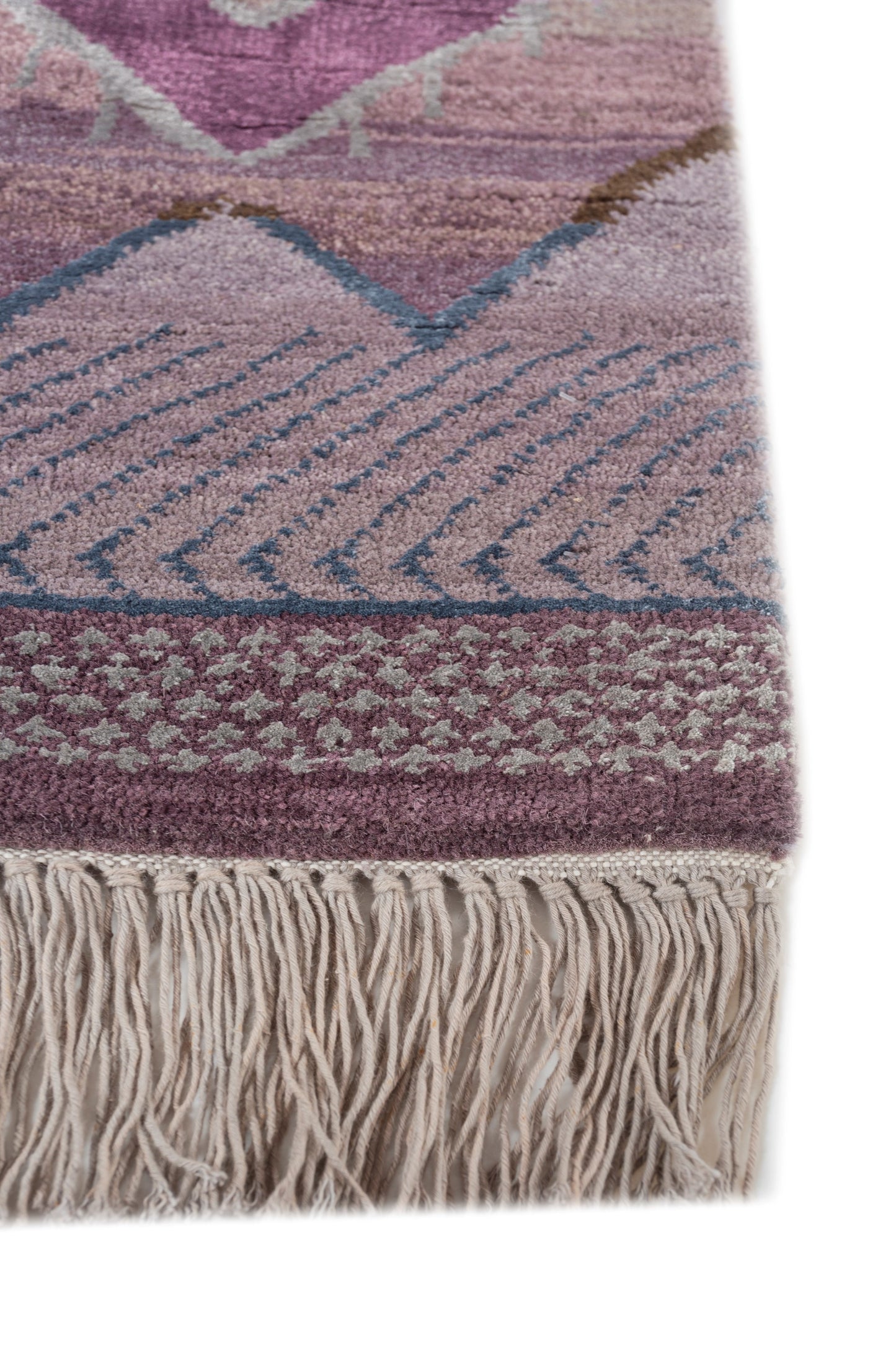 Mancaha Rug - Mannu 170 x 240 cm - Mauve/burnished gold hand knotted Rug