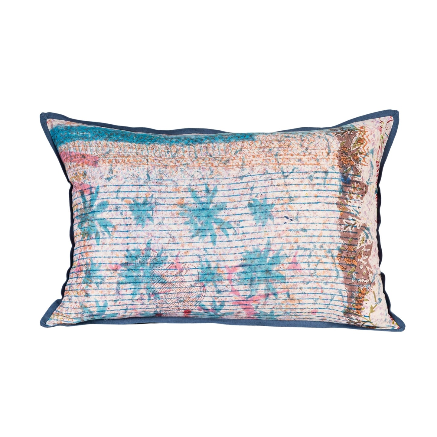 Cushion Cover - Starburst / Blue Iris - 40 x 60 - One of a Kind