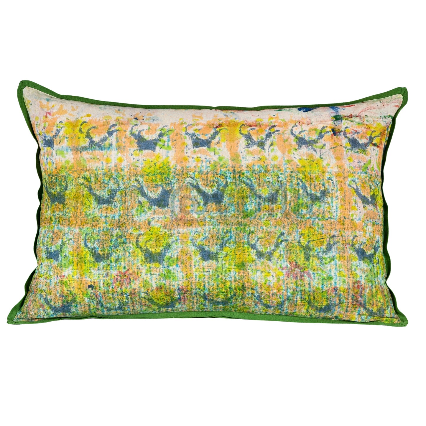 Cushion Cover - Garden Stamen / Moss - 40 x 60 one-of-a-kind