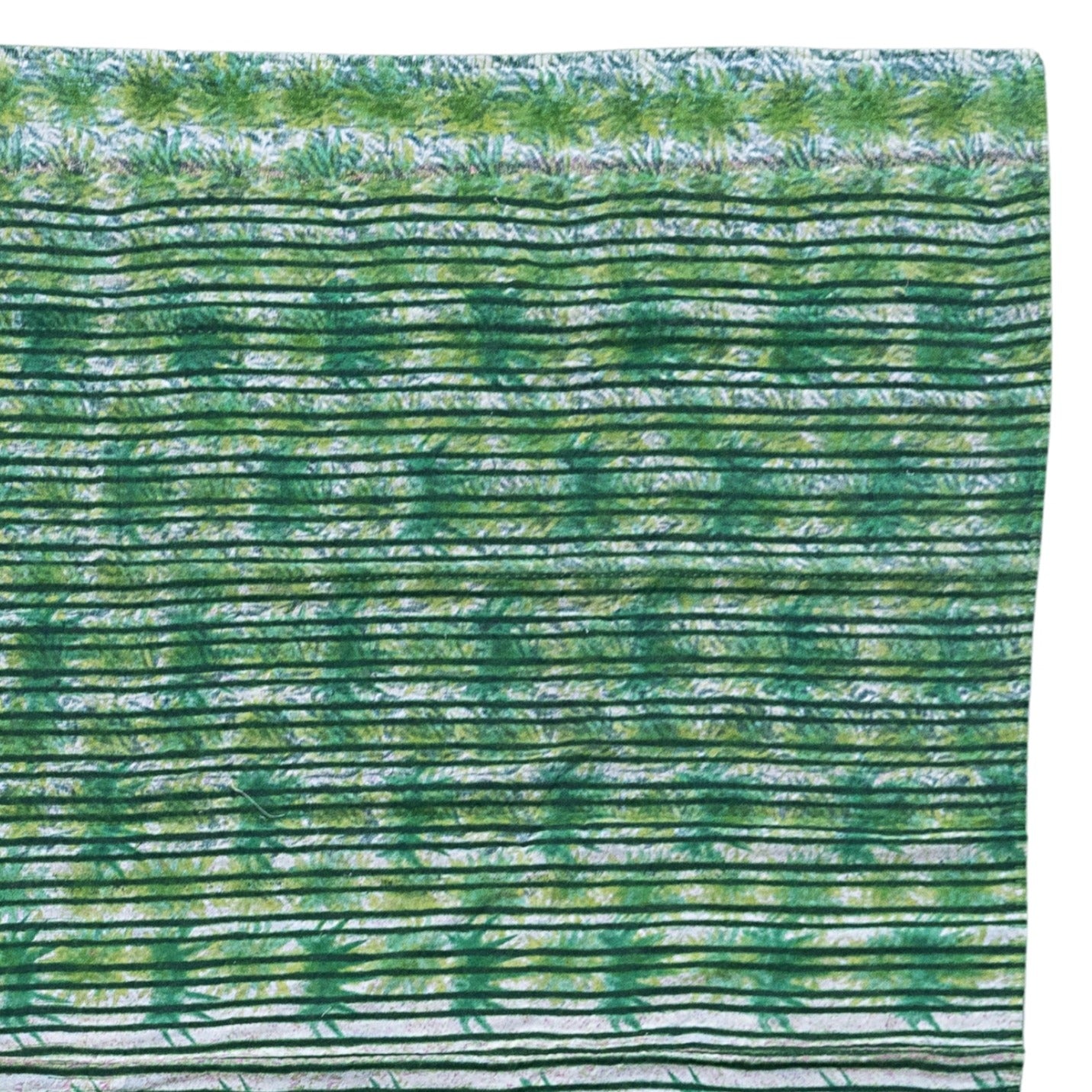 Full Kantha Doha Quilt - Bamboo Forest / Moss -One-of-a-Kind