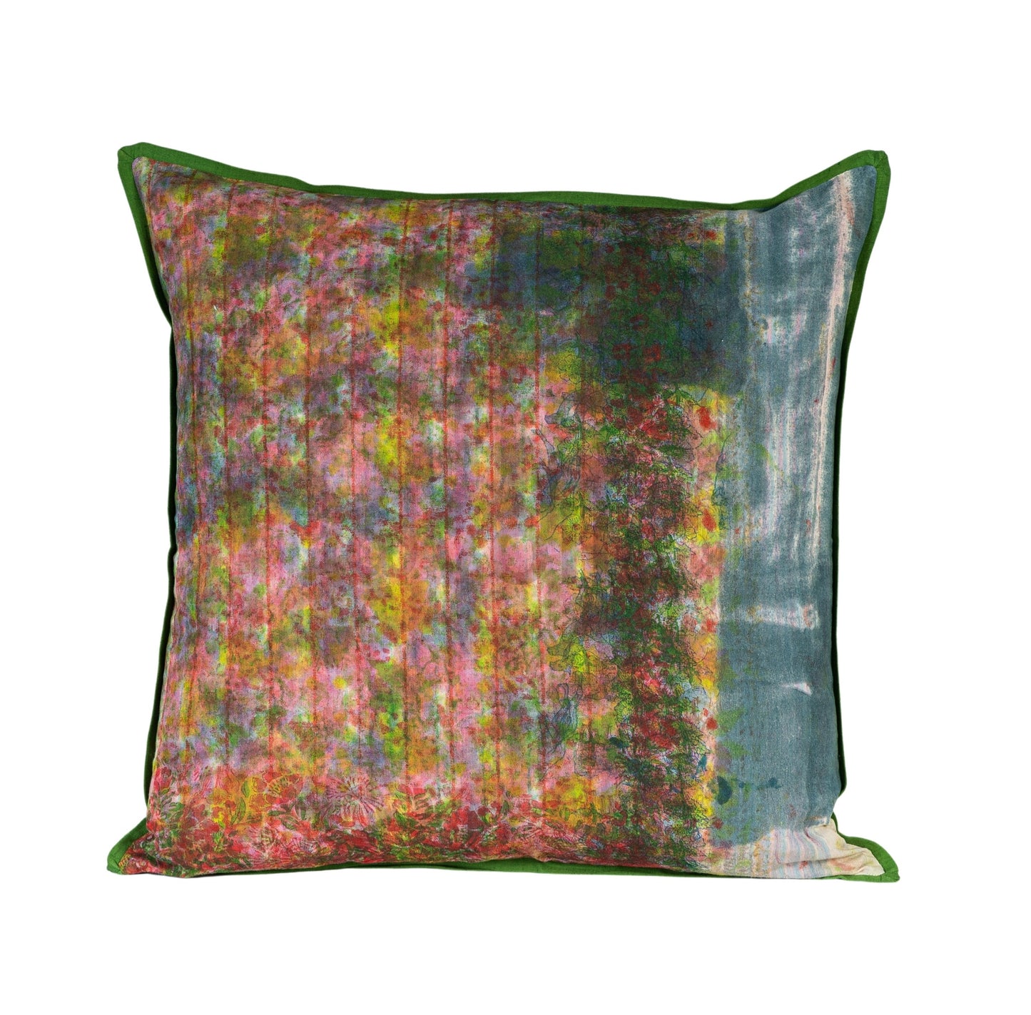 Cushion Cover - Jaipur Sunset Dusk / Moss 55 x 55 Limited Edition of 2