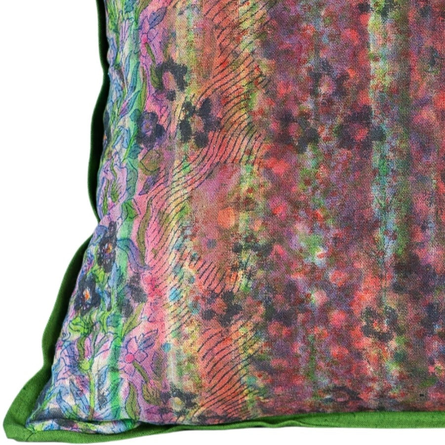 Cushion Cover - Blossom Blue / Moss - 40 x 60 cm - Limited Edition of 3