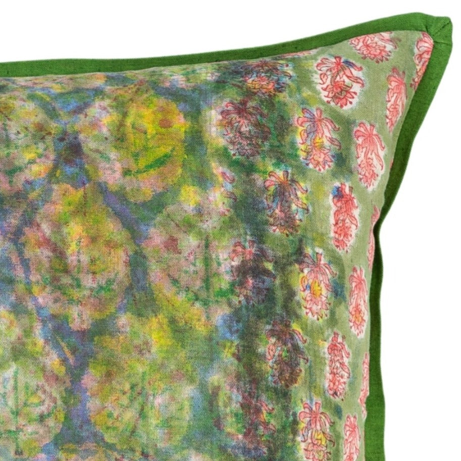 Cushion Cover - Meadow Bloom / Moss Cushion Cover - 40 x 60 cm - series of 2
