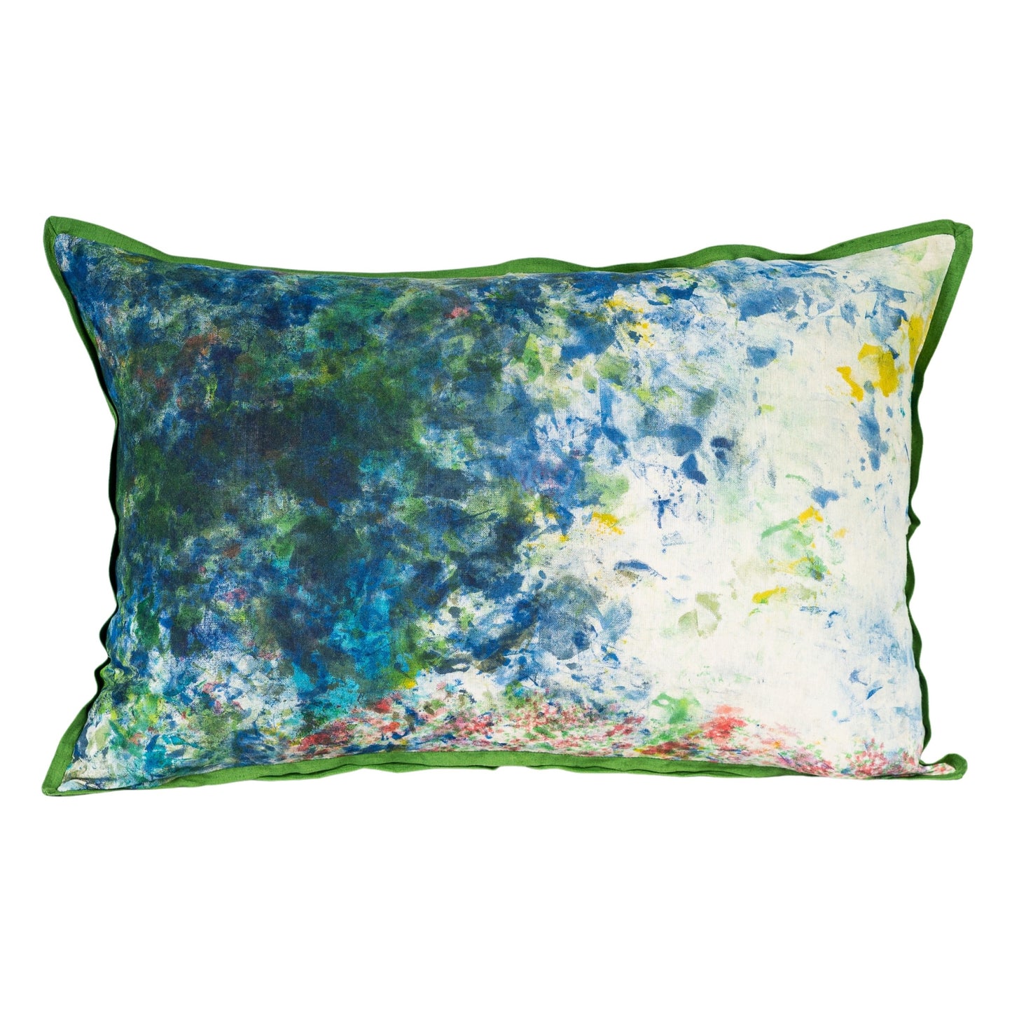 Cushion Cover - Painterly Storm / Moss 40 x 60 cm One-of-a-Kind