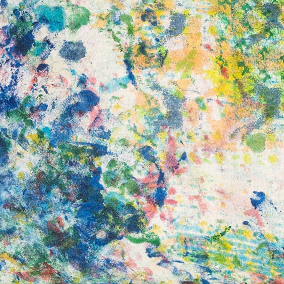 Cushion Cover - Painterly Garden / Moss 40 x 60 cm One-of-a-Kind