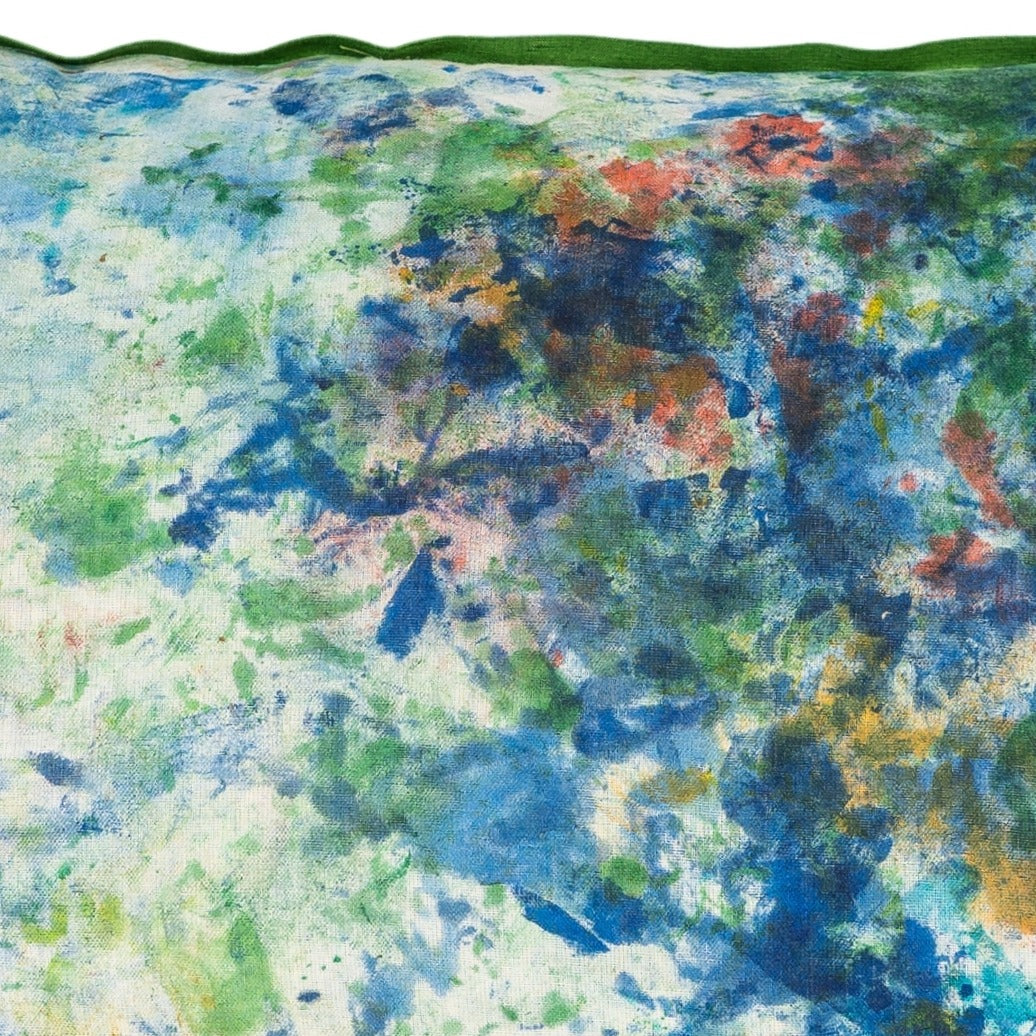 Cushion Cover - Painterly Waters / Moss 40 x 60 cm One-of-a-Kind