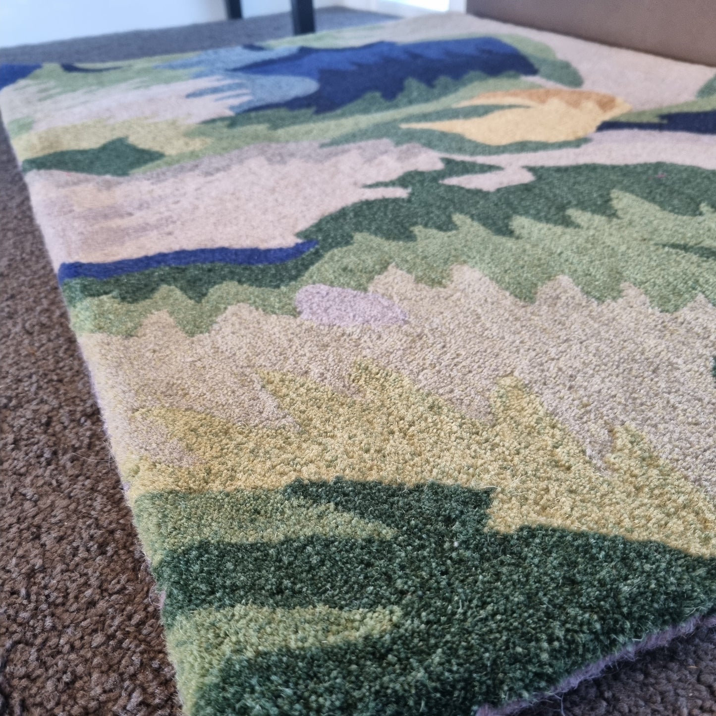 100% Wool Doormat - Abstract Garden