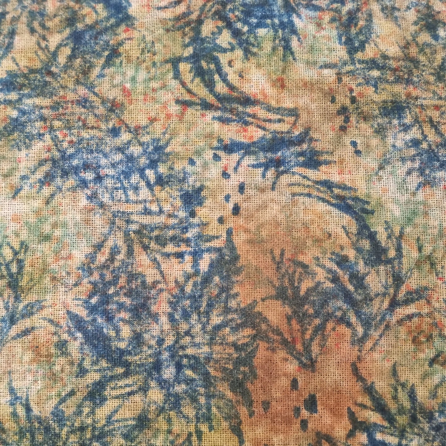 Cushion Cover - Copper Rain / Blue Iris - 40 x 60 - Limited Edition of 3