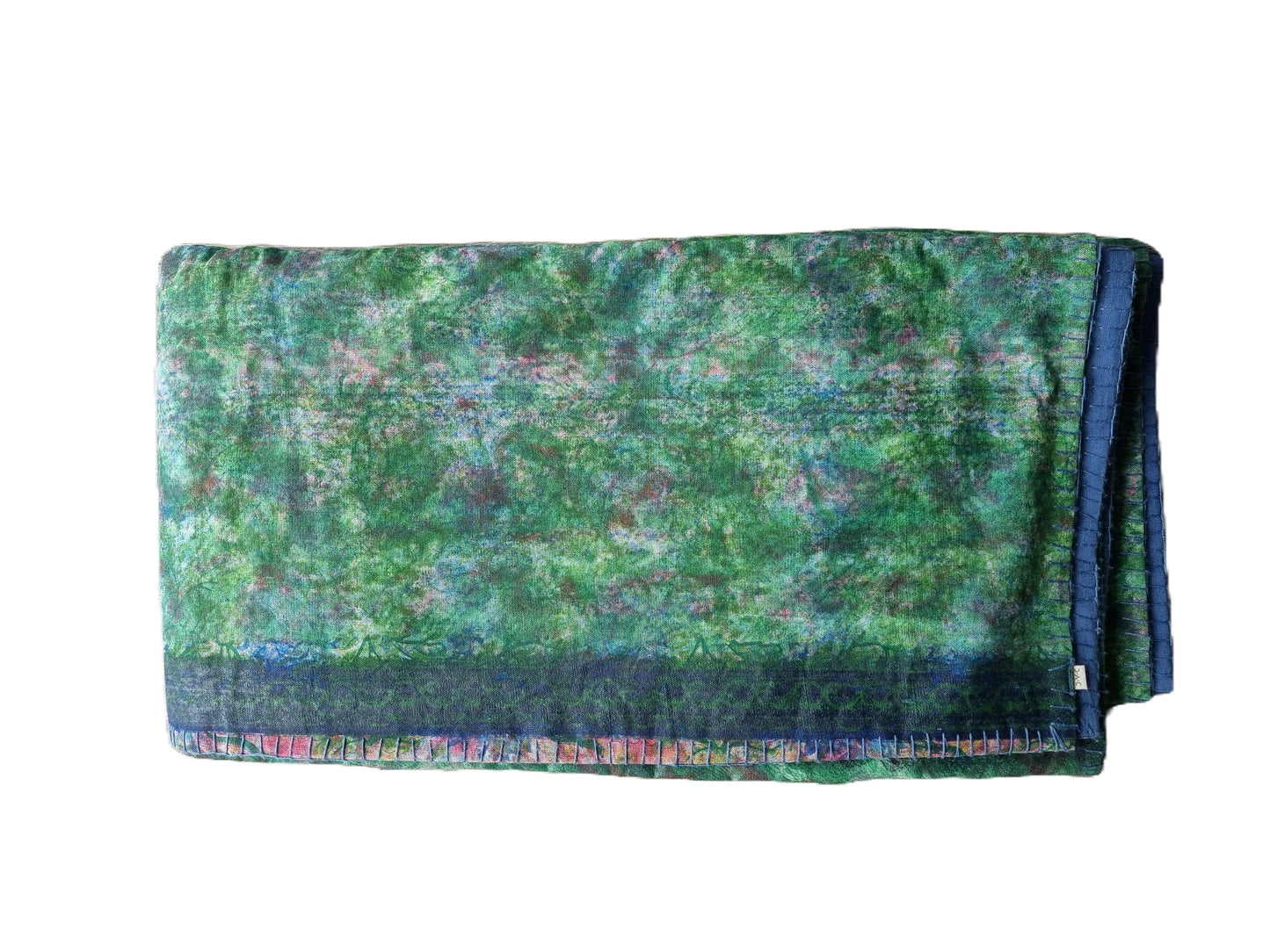 Full Kantha Doha Quilt - Moss Q.BI.1151