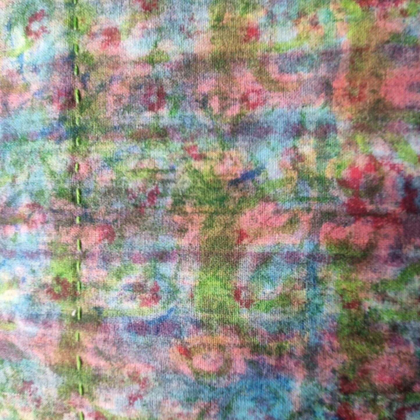 Half Kantha Doha Quilt - Spring Meadow / Moss - Limited Edition of 2