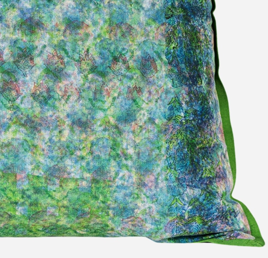 Cushion Cover - Blue Lime / Moss - 55 x 55 - Limited Edition of 2