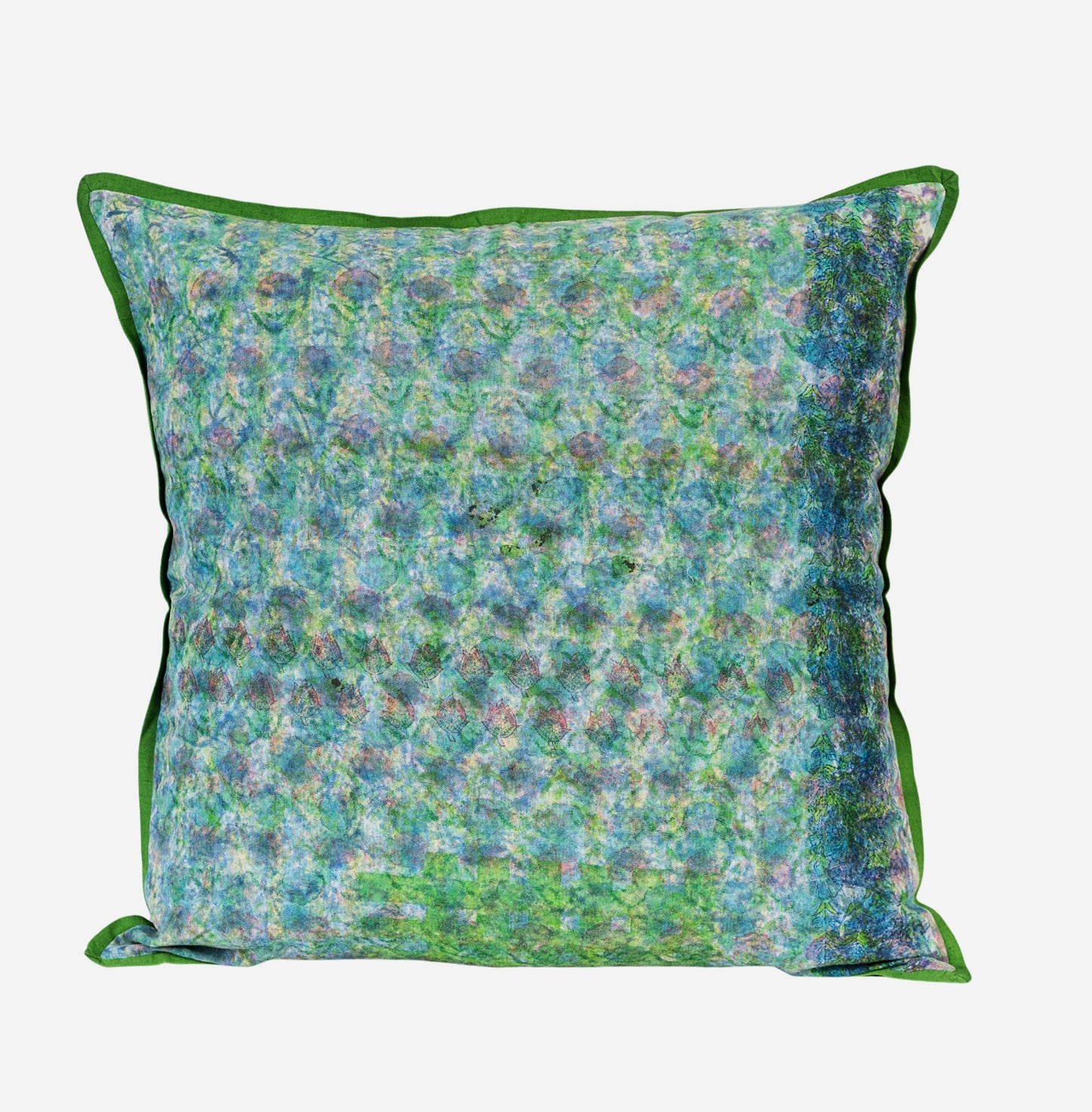 Cushion Cover - Blue Lime / Moss - 55 x 55 - Limited Edition of 2