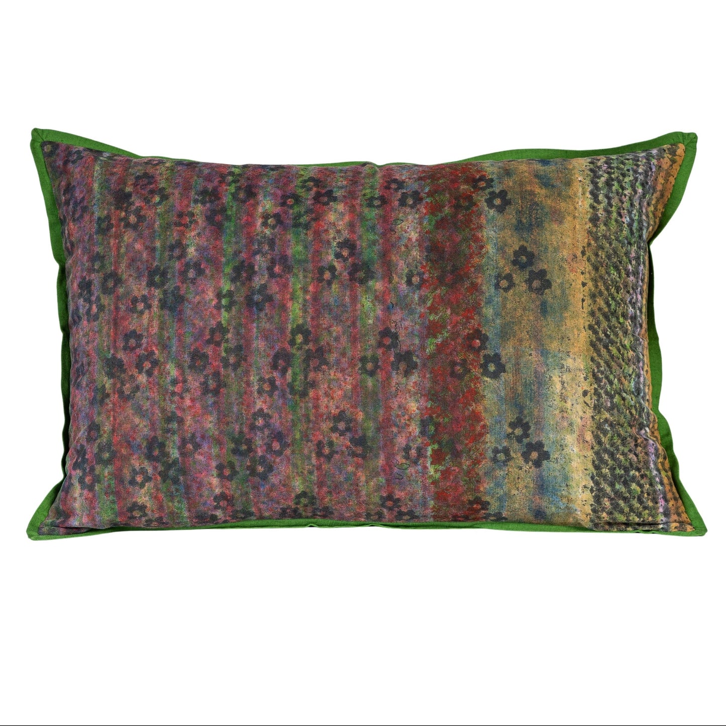 Cushion Cover - Blossom Blue Striped / Moss - 40 x 60 One-of-a-Kind