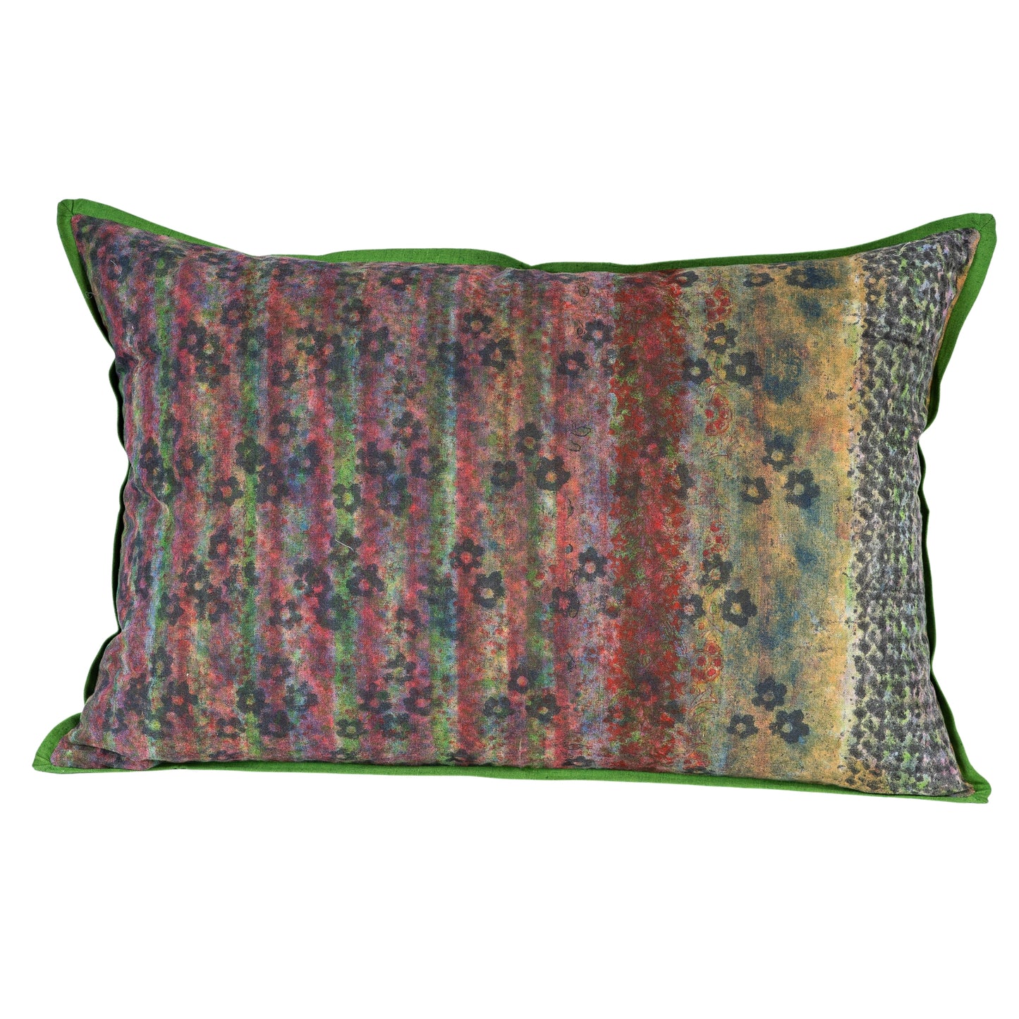Cushion Cover - Blossom Blue Striped / Moss - 40 x 60 One-of-a-Kind