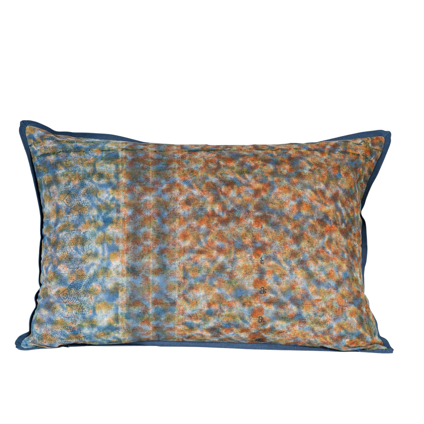Cushion Cover - Coral Bloom 3 / Blue Iris - 40 x 60 - One of a Kind