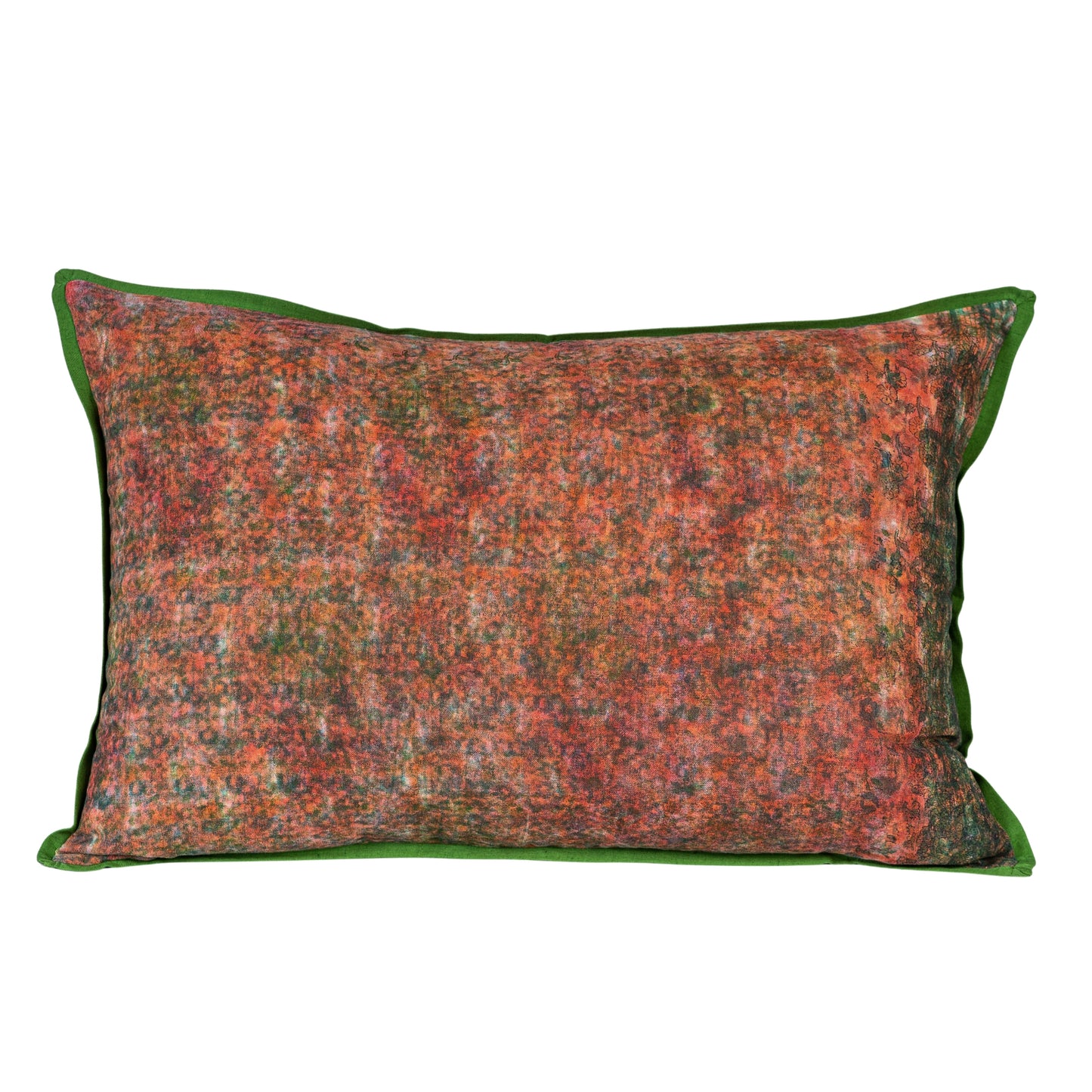 Cushion Cover - Tangerine / Moss - 40 x 60 - Limited Edition of 2