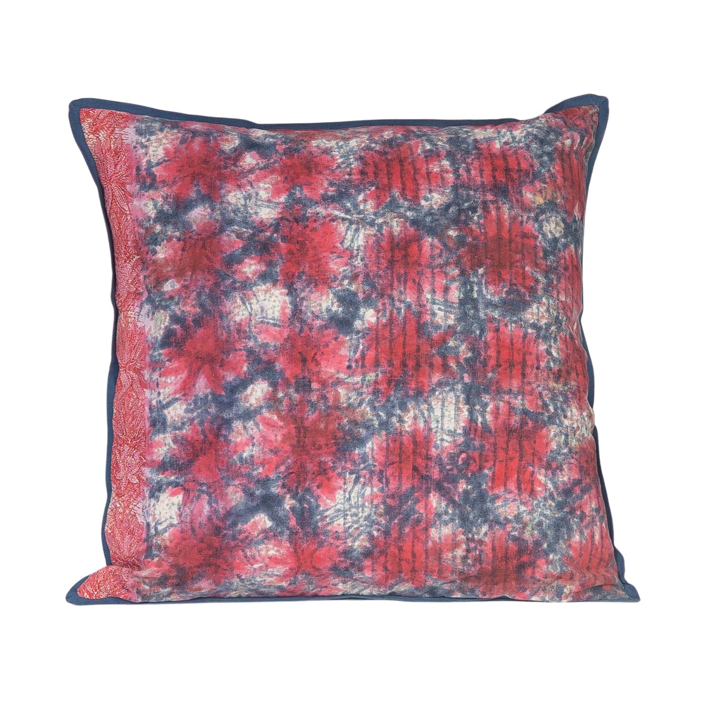 Cushion Cover - Cerise Dusk / Blue Iris 55 x 55 Limited Edition of 3