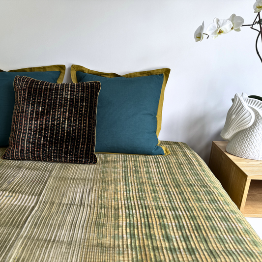 Full Kantha Dohar Quilt - Citrine Q.CT 1002