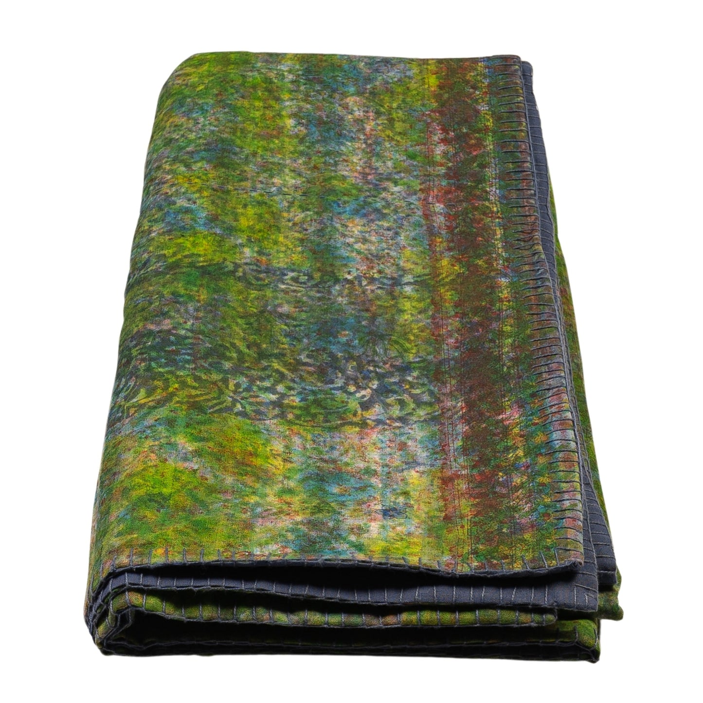 Half Kantha Doha Quilt - Blue Iris Q.BI 116