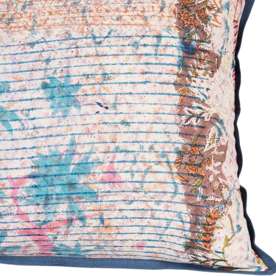 Cushion Cover - Starburst / Blue Iris - 40 x 60 - One of a Kind