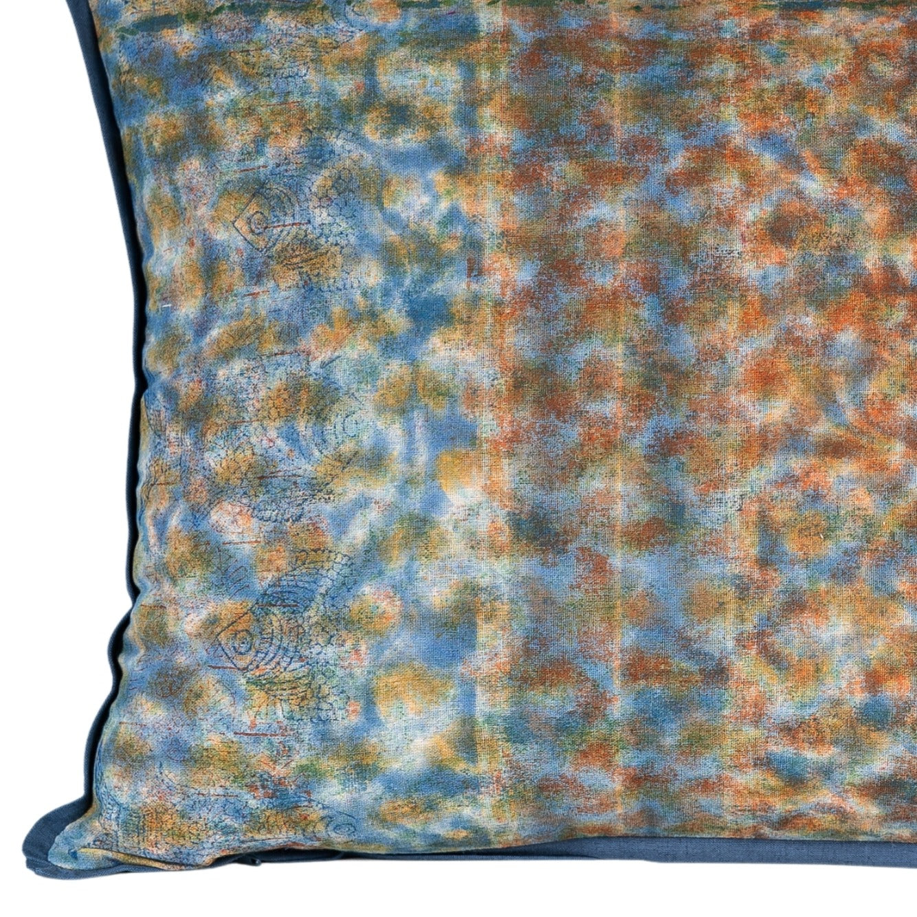 Cushion Cover - Coral Bloom 3 / Blue Iris - 40 x 60 - One of a Kind