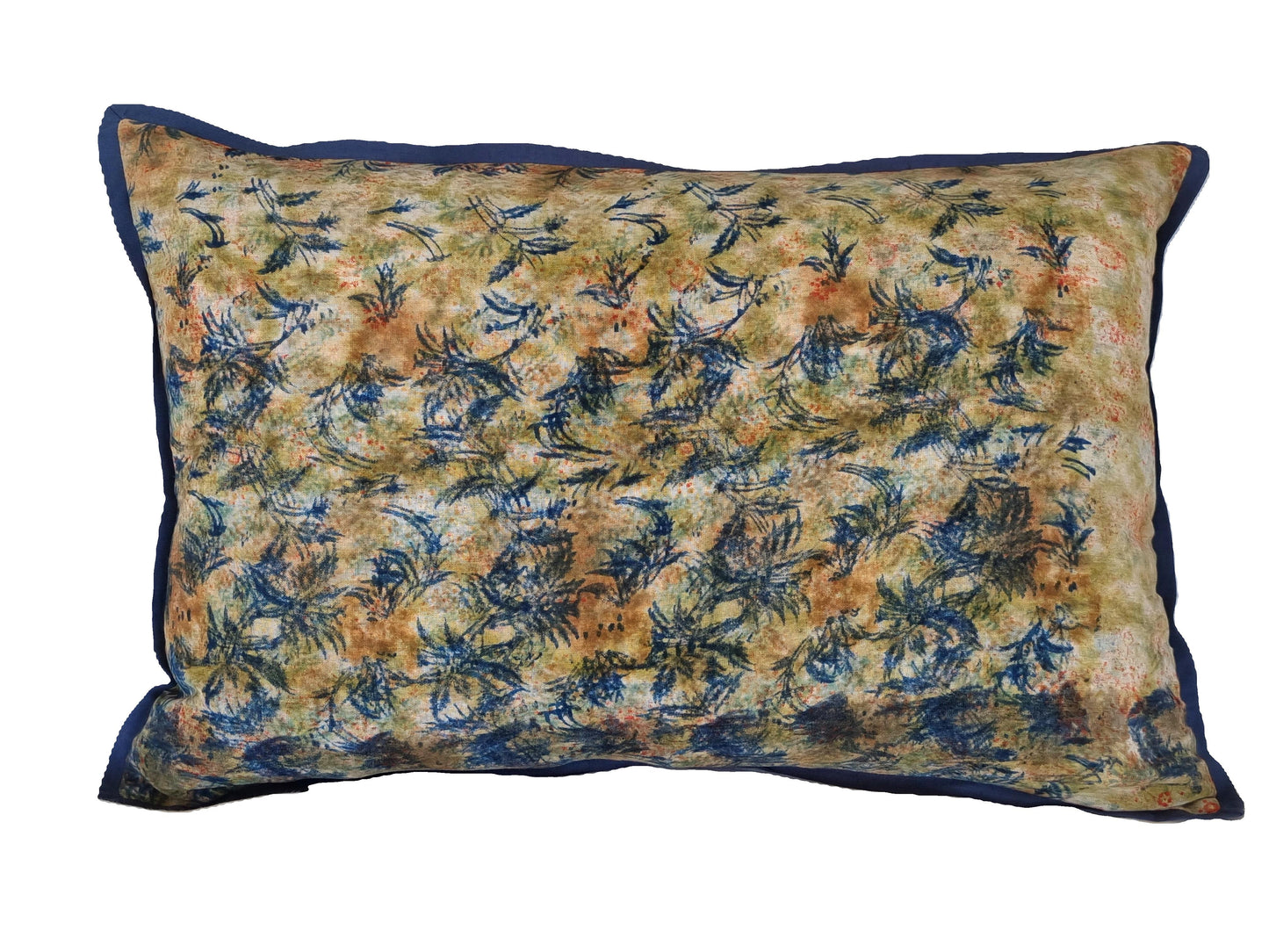 Cushion Cover - Copper Rain / Blue Iris - 40 x 60 - Limited Edition of 3