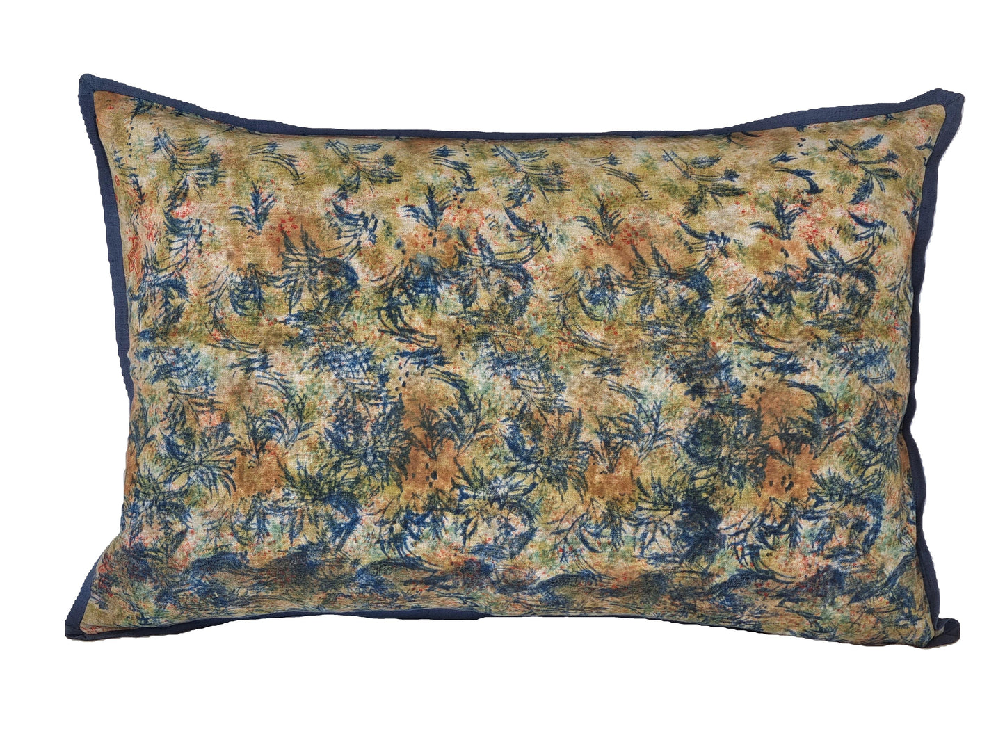 Cushion Cover - Copper Rain / Blue Iris - 40 x 60 - Limited Edition of 3