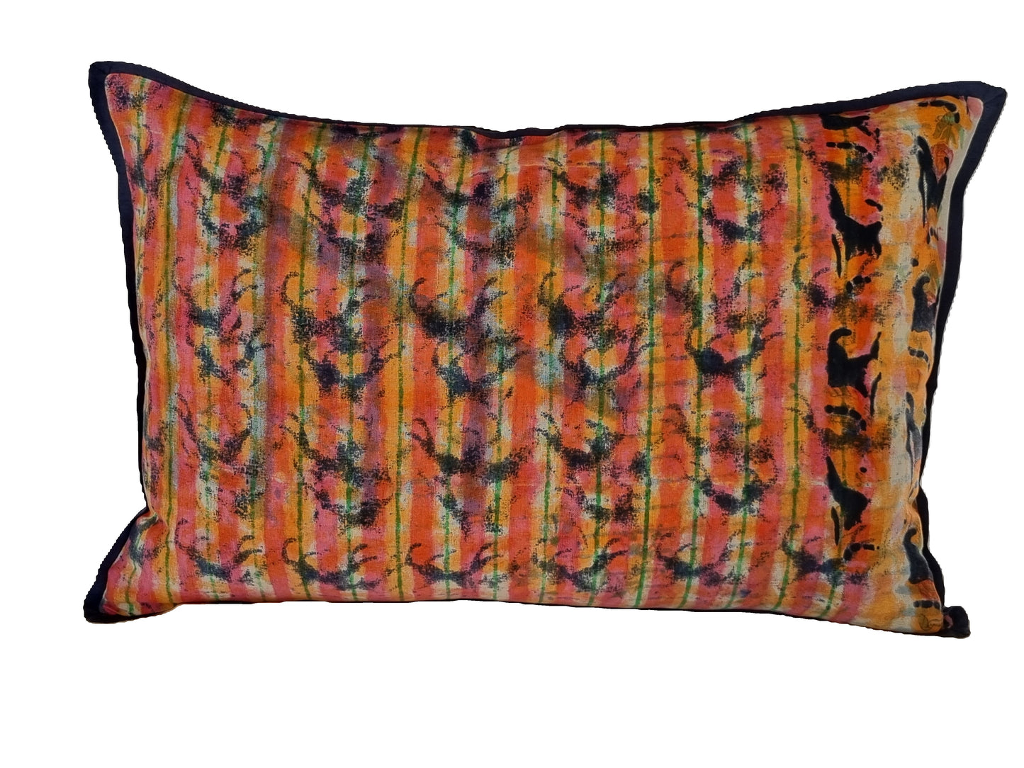 Cushion Cover - Jaipur Sunset Bloom / Blue Iris  - 60 x 40 cm Limited Series of 4