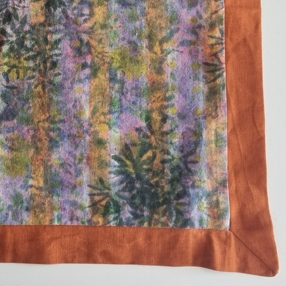 Cushion Cover - Botanical Stripe / Carnelian - 50 x 50 - One of a Kind