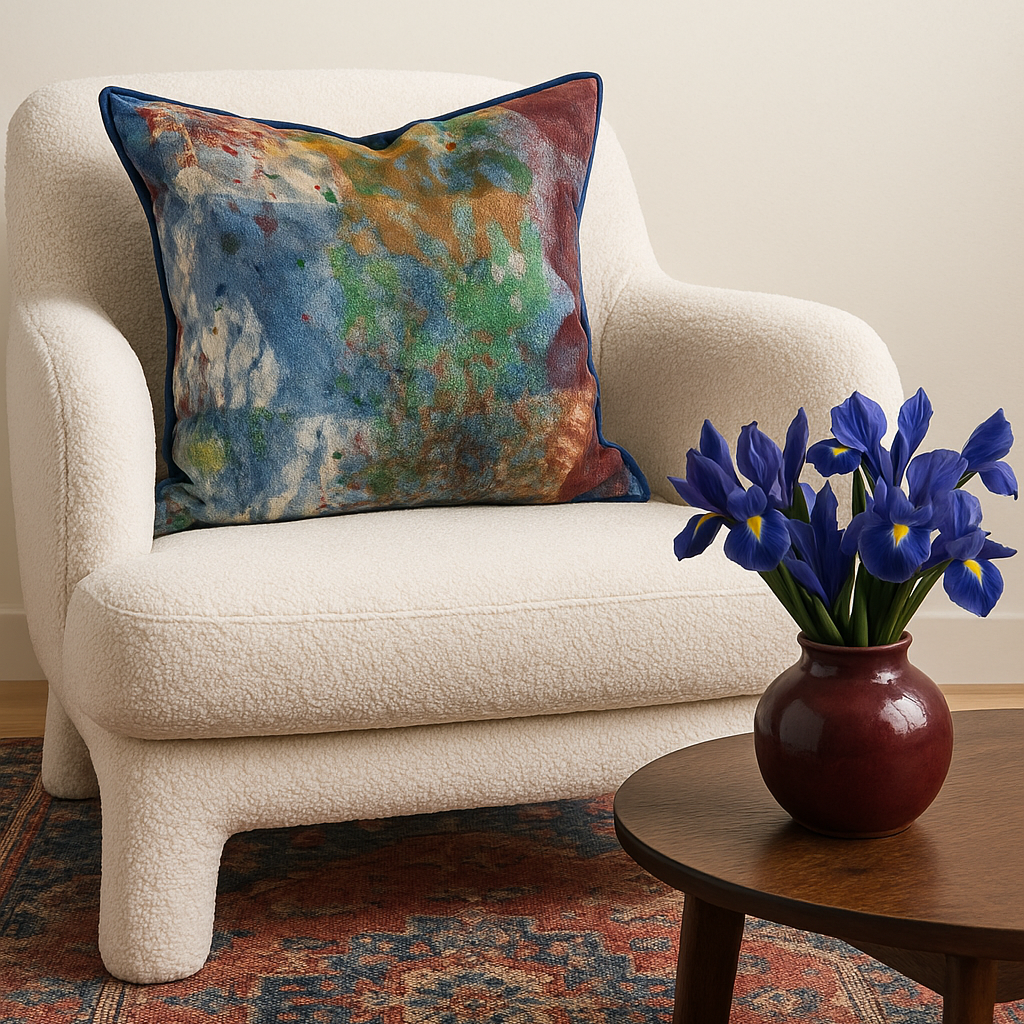 Blue Iris 55 x 55 cm Cushion Cover BI 601 s