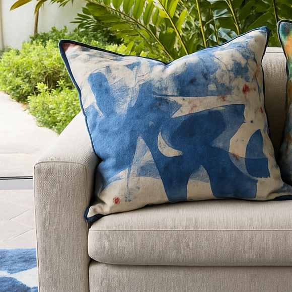 Blue Iris 55 x 55 cm Cushion Cover BI 602 s