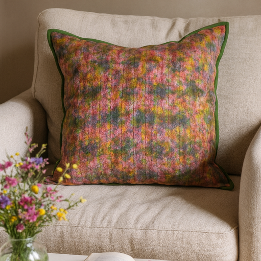 Cushion Cover - Jaipur Sunset Glow 1 / Moss - 55 x 55 - One of a Kind