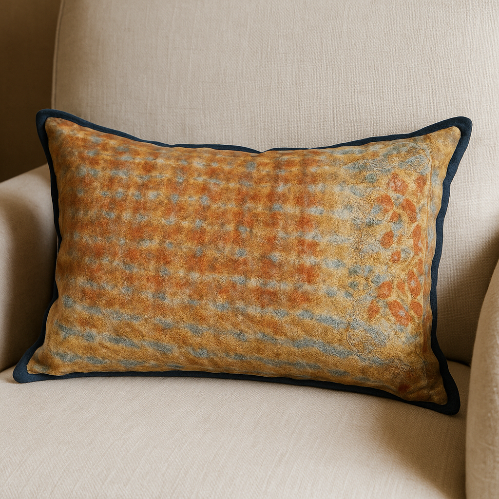Cushion Cover - Coral Bloom 4 / Blue Iris - 40 x 60 - Limited Edition of 5