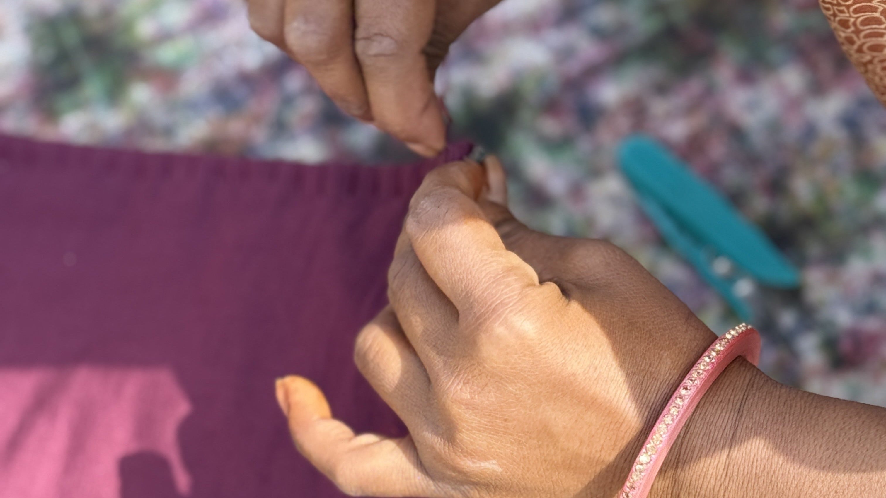 Load video: In the block printing studios of Sanganer, Jaipur, the most extraordinary fabric was hidden beneath the finished cloth. This is the film of how we found it - and what happened next.