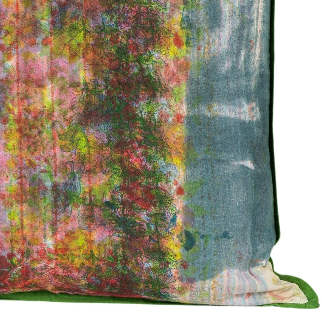 Cushion Cover - Jaipur Sunset Dusk / Moss 55 x 55 Limited Edition of 2