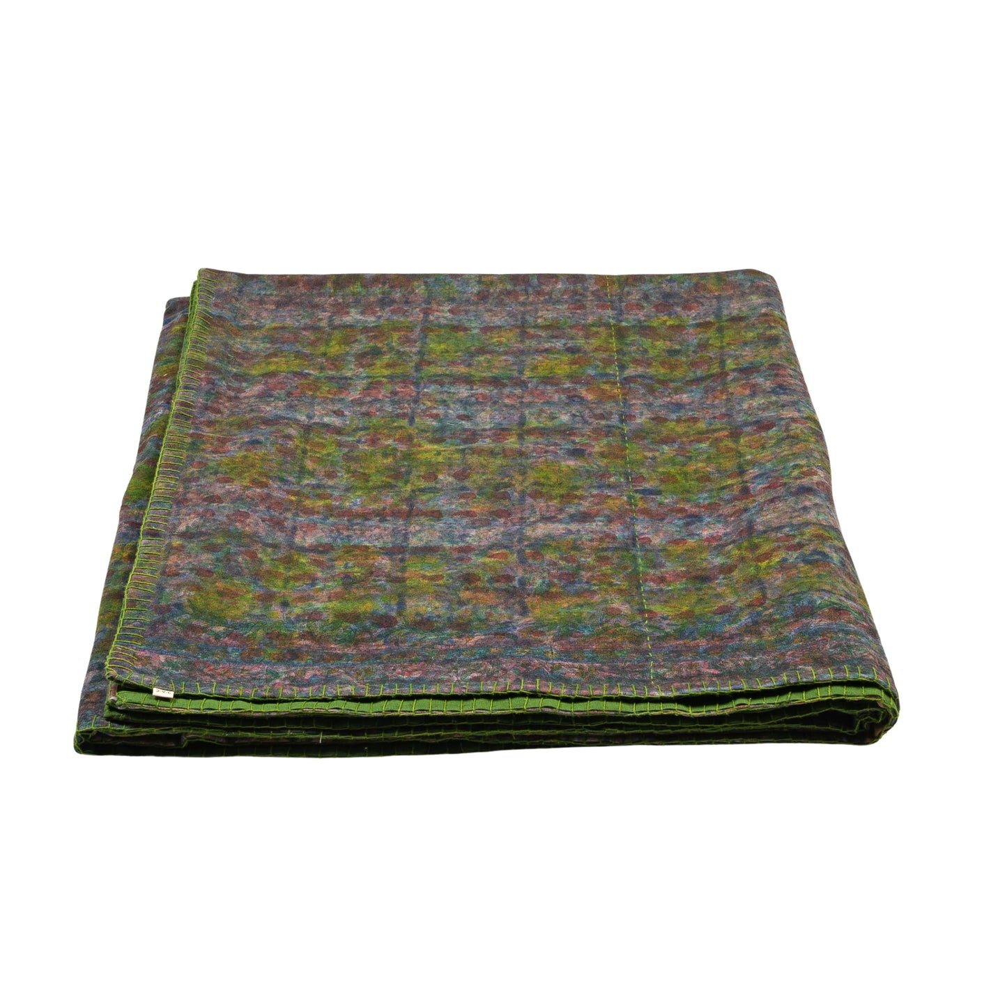 Half Kantha Doha Quilt - Moss Q.M.103