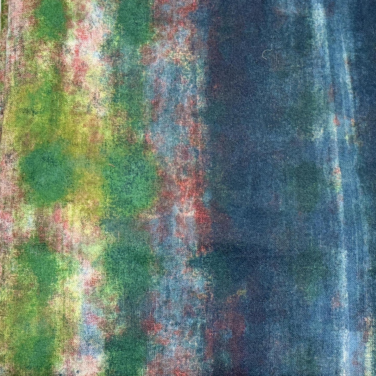 Half Kantha Dohar Quilt - Moss Q.M.111