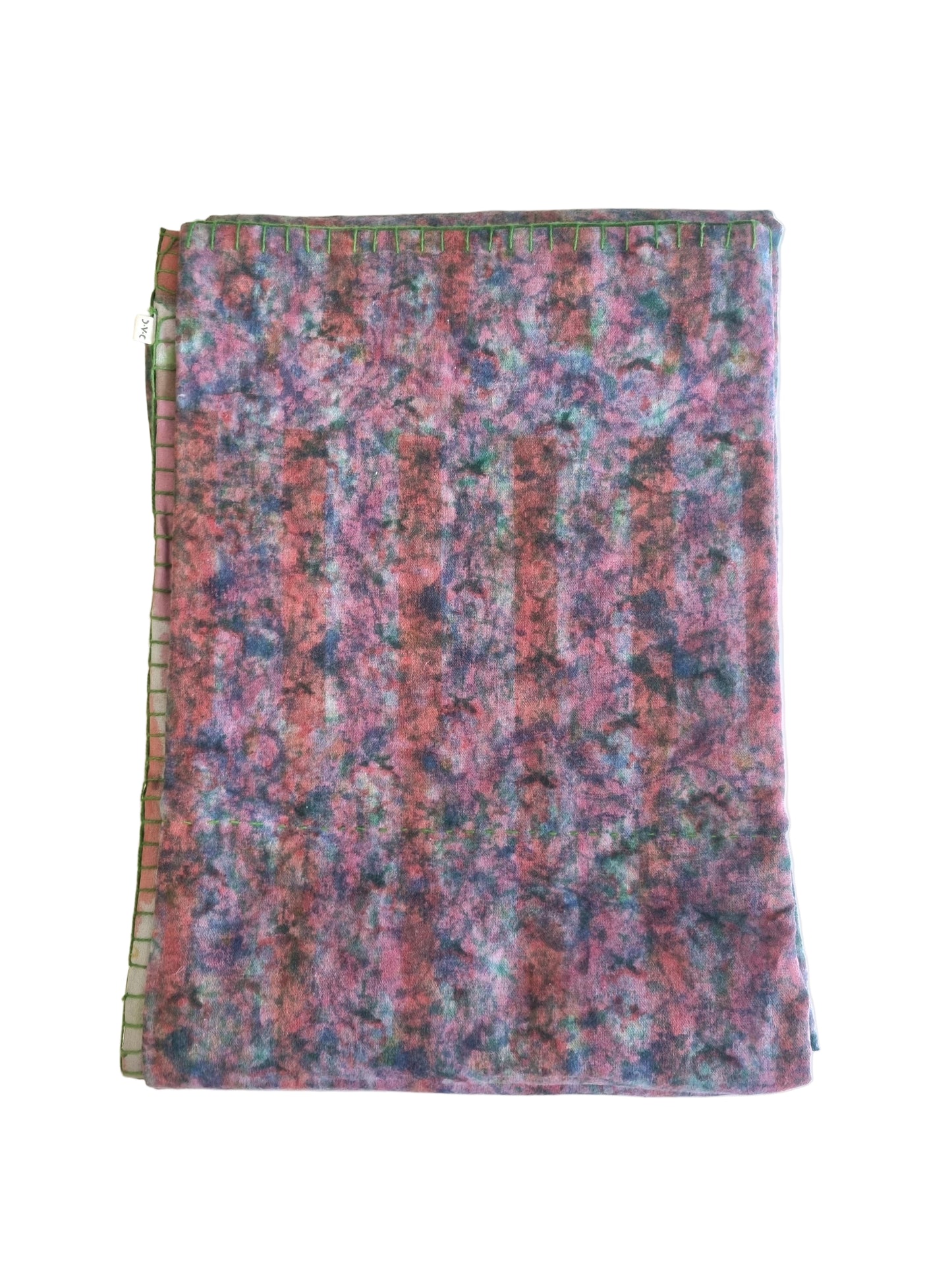 Half Kantha Dohar Quilt - Moss Q.M.123