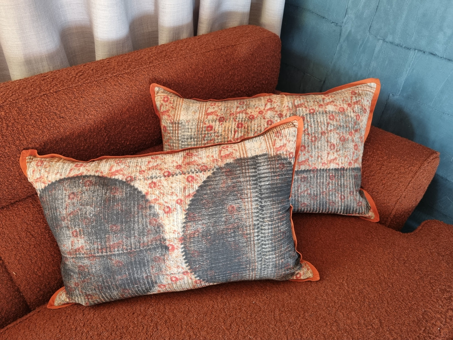 Carnelian Feature Cushion Cover 60 x 40 Pair C.CN.109