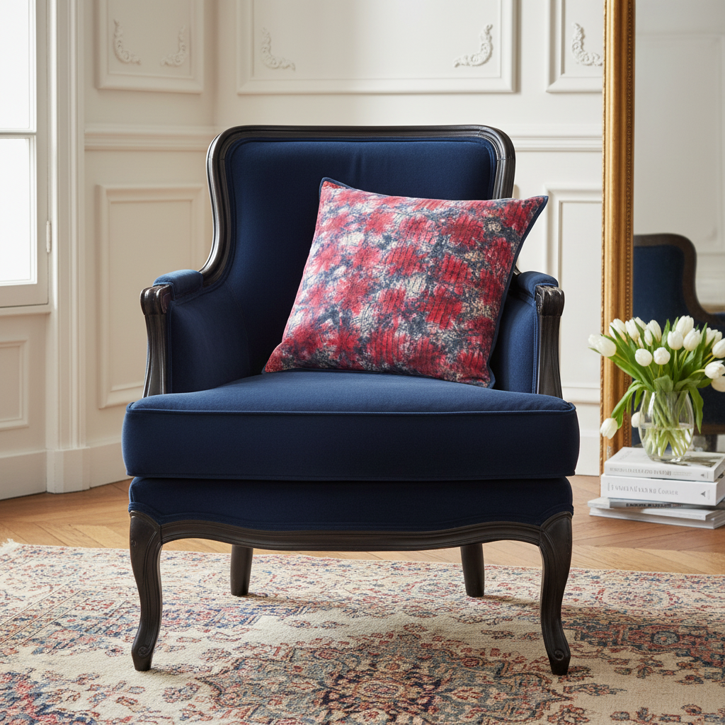 Cushion Cover - Cerise Dusk / Blue Iris 55 x 55 Limited Edition of 3