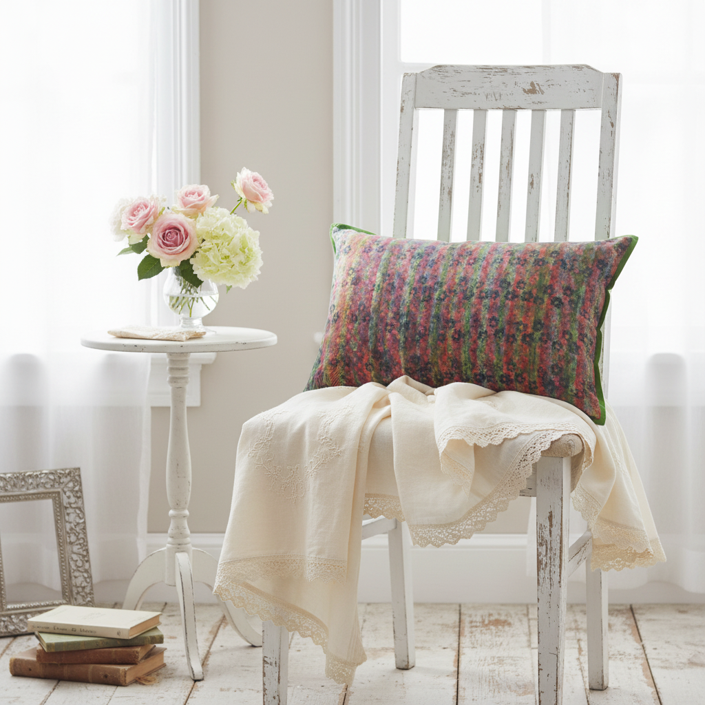 Fresh shabby chic setting